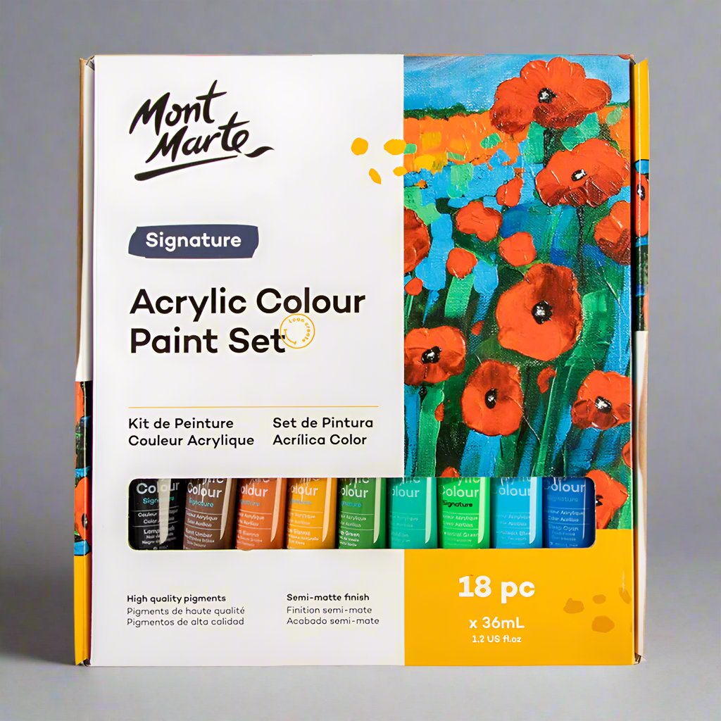 Monte marte acrylic color set by bahari