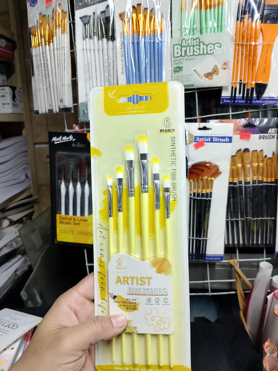 Yixin Artist Round Brush Set 6pc H-2D