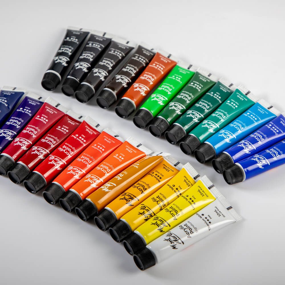 Mont Marte Acrylic Paints Signature Set – 24 Colors x 12 ml