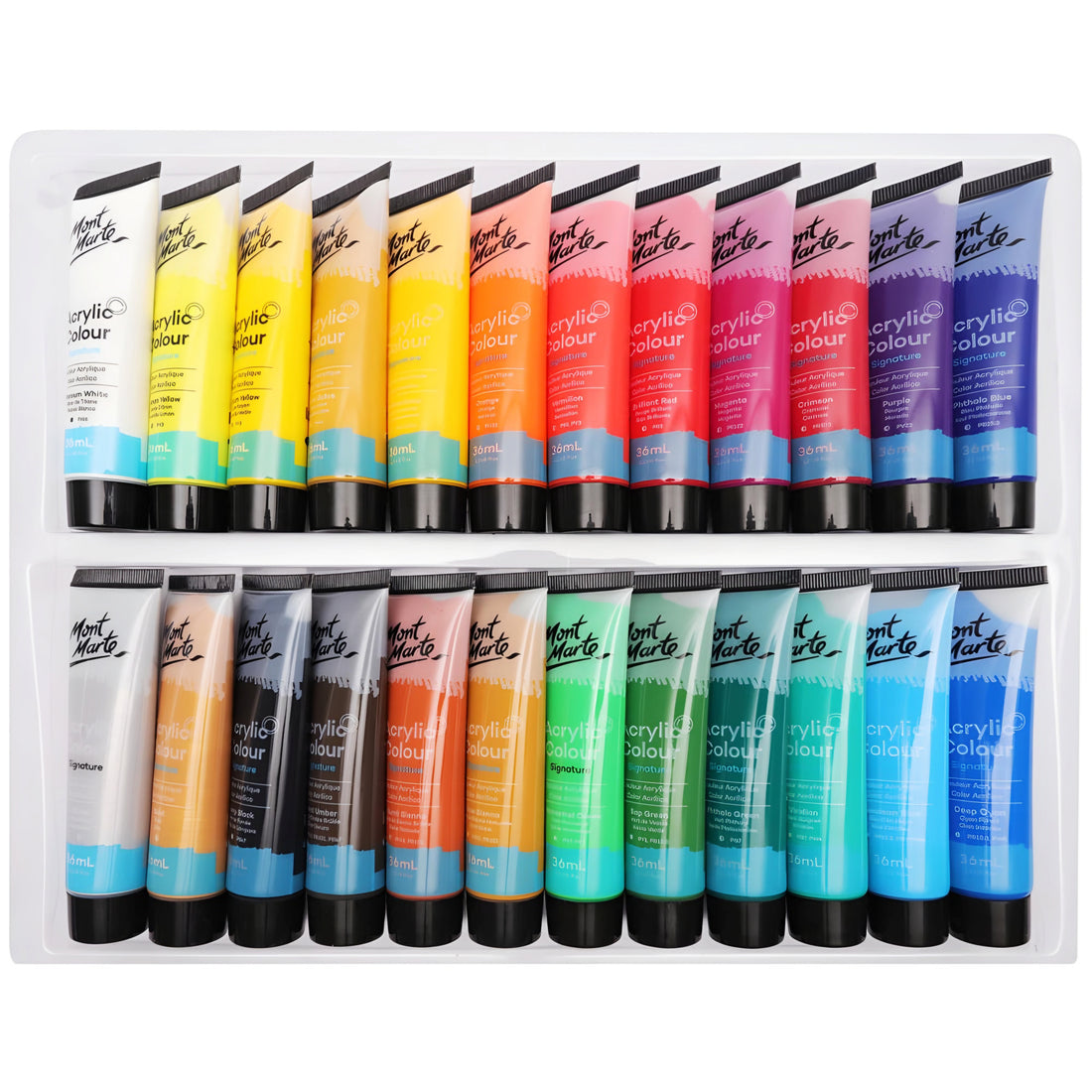 Acrylic Colour Paint Set Signature 24pc x 36ml