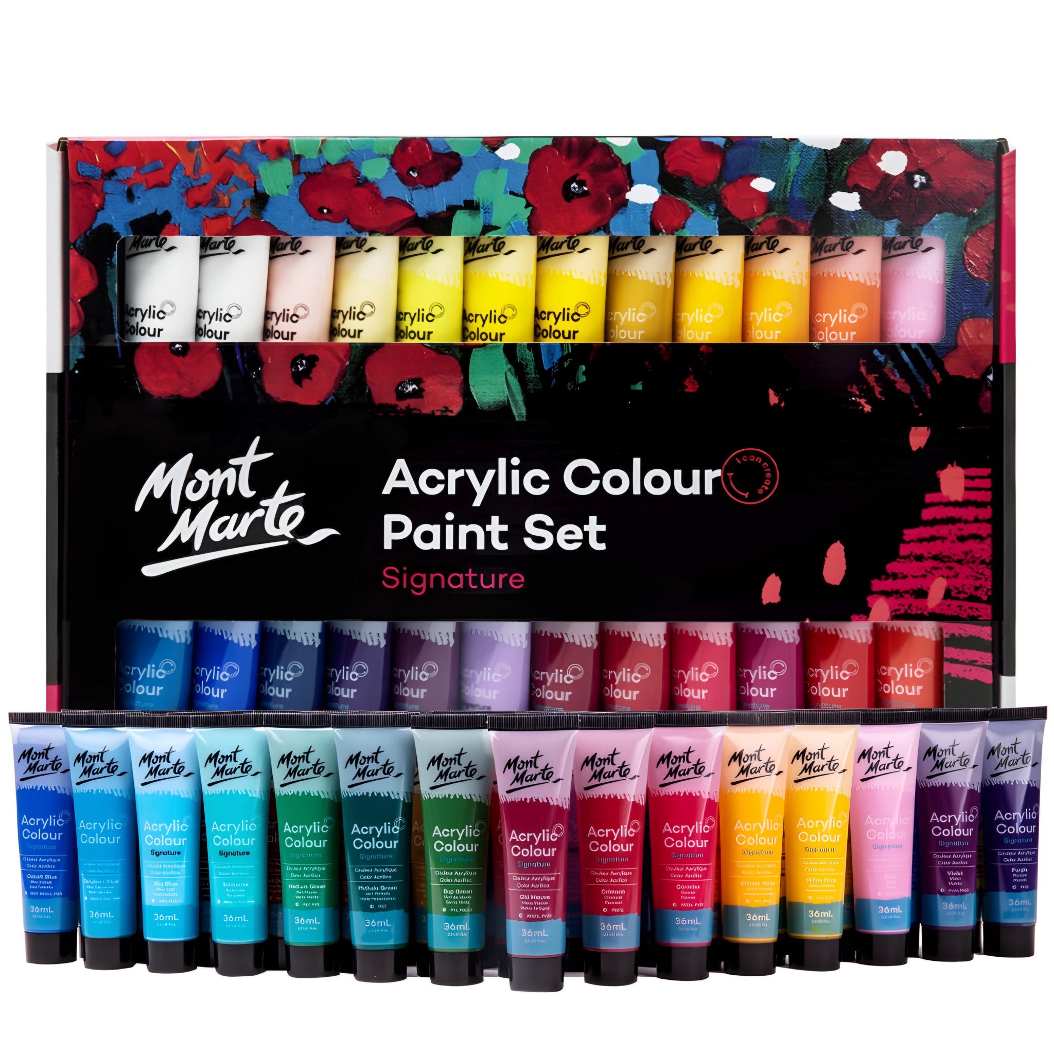 Acrylic Colour Paint Set Signature 48pc x 36ml